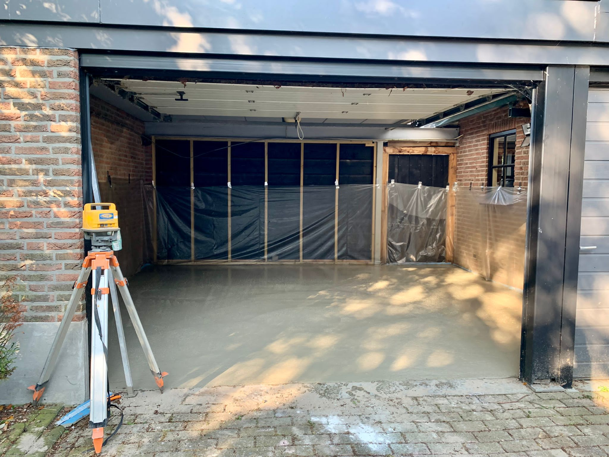 Garage vloer van beton