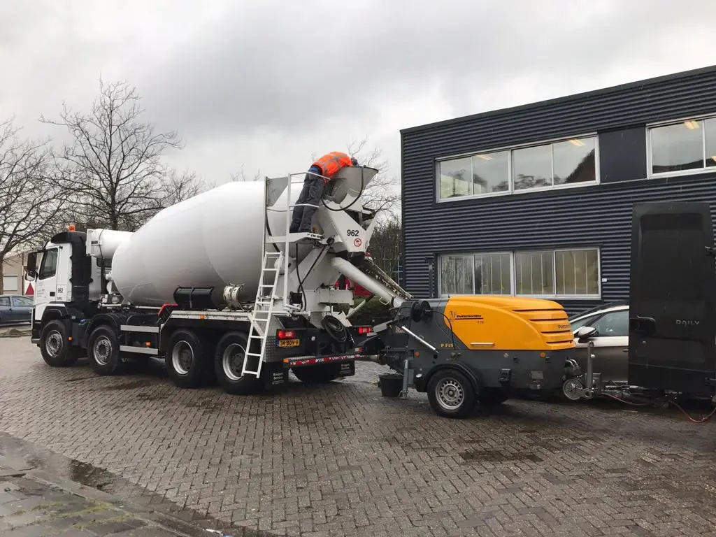 Hoe werkt een aanhanger betonpomp?